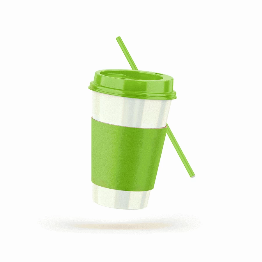 46套独家高级奶茶咖啡饮料餐饮品牌vi全套提案PSD智能包装样机【012】